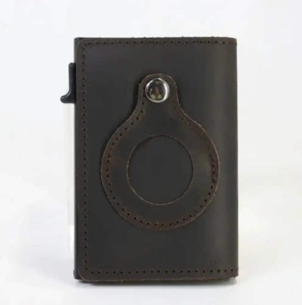 Rfid Slim Airtag Leather Wallet and Anti Theft Card Holder