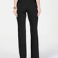 Alfani Women's Petite Snap Waist Trousers Black Size 8P