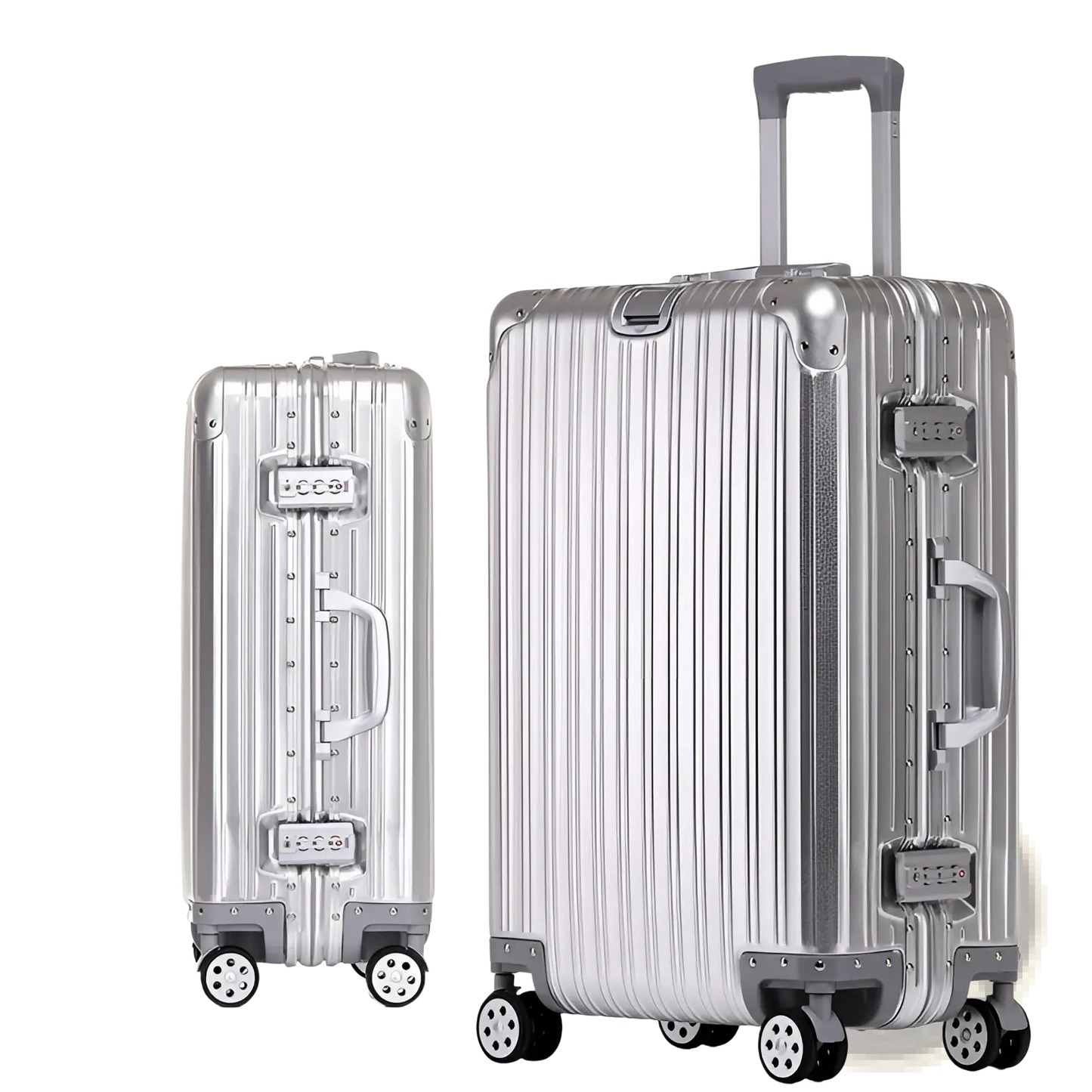 Aluminum Magnesium Luggage Hardshell Spinner Suitcase