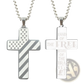 American Flag Bible Verse Cross Pendant Necklace