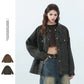 Retro Distressed Unisex Pu Leather Biker Jacket