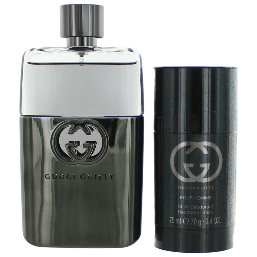 Gucci Guilty Pour Homme Men Gift Set, Includes: 3 Oz EDT and Deo