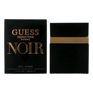 Guess Seductive Noir Eau De Toilette Spray for Men 3.4 Oz