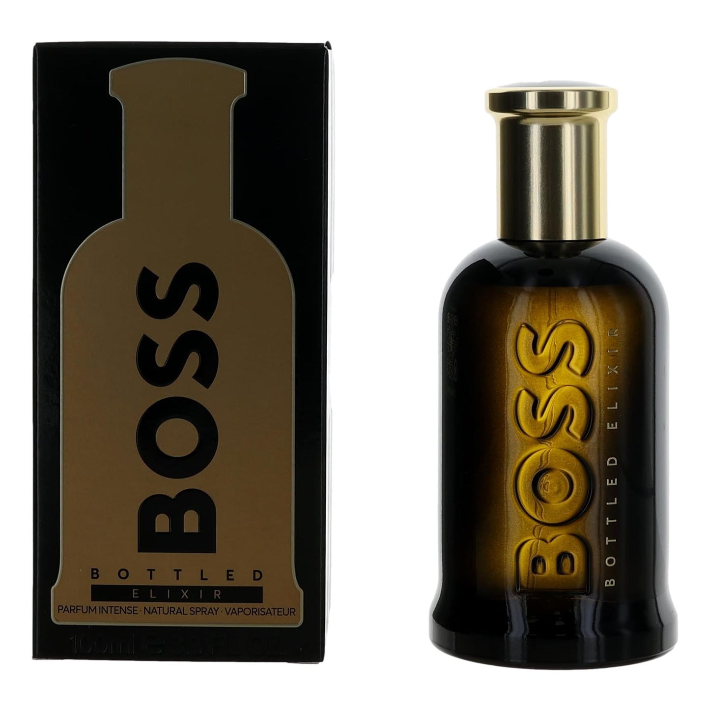 Hugo Boss Bottled Elixer Parfum Intense Spray for Men 3.4 Oz