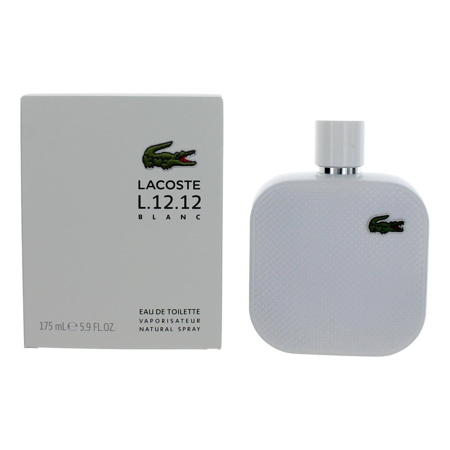 Lacoste L.12.12 White Blanc Eau De Toilette Spray for Men 5.9 Oz