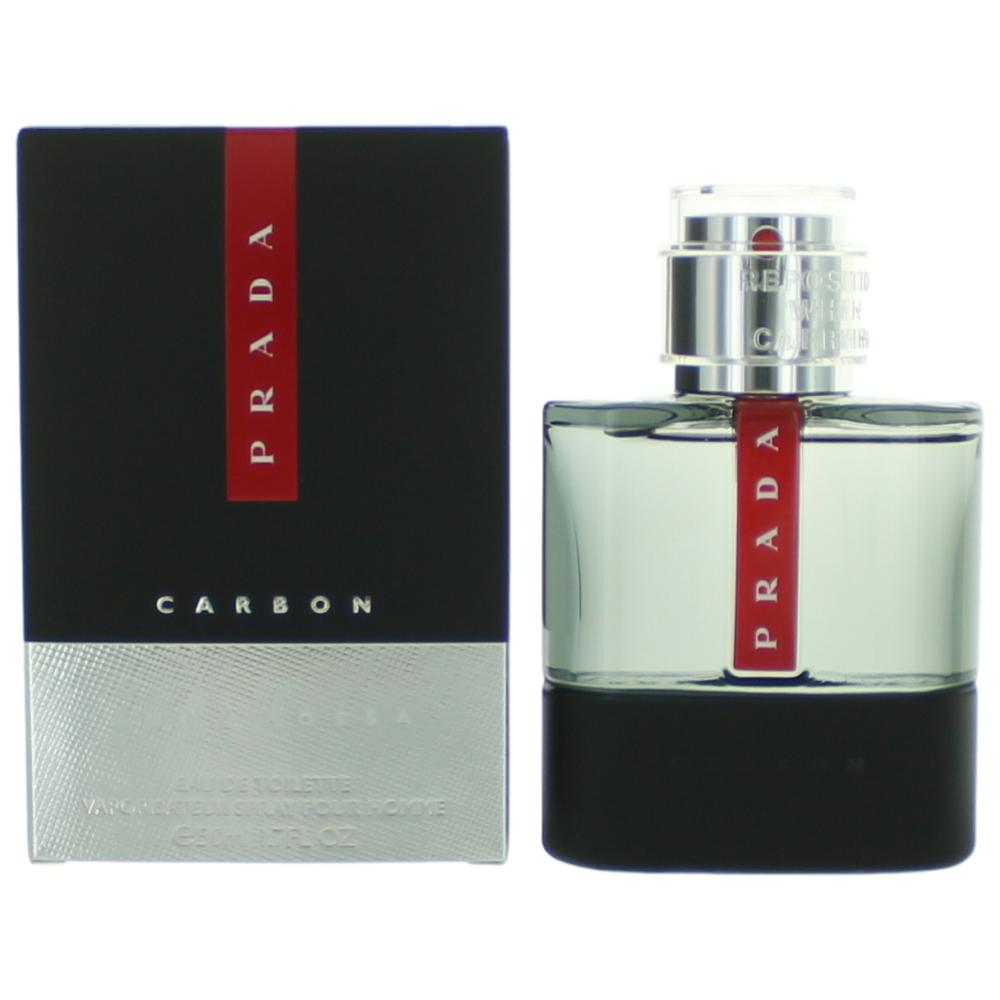 Prada Luna Rossa Carbon Eau De Toilette Spray for Men 1.7 Oz