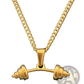 Angel Wing and Compass Pendant Rope Chain Necklaces
