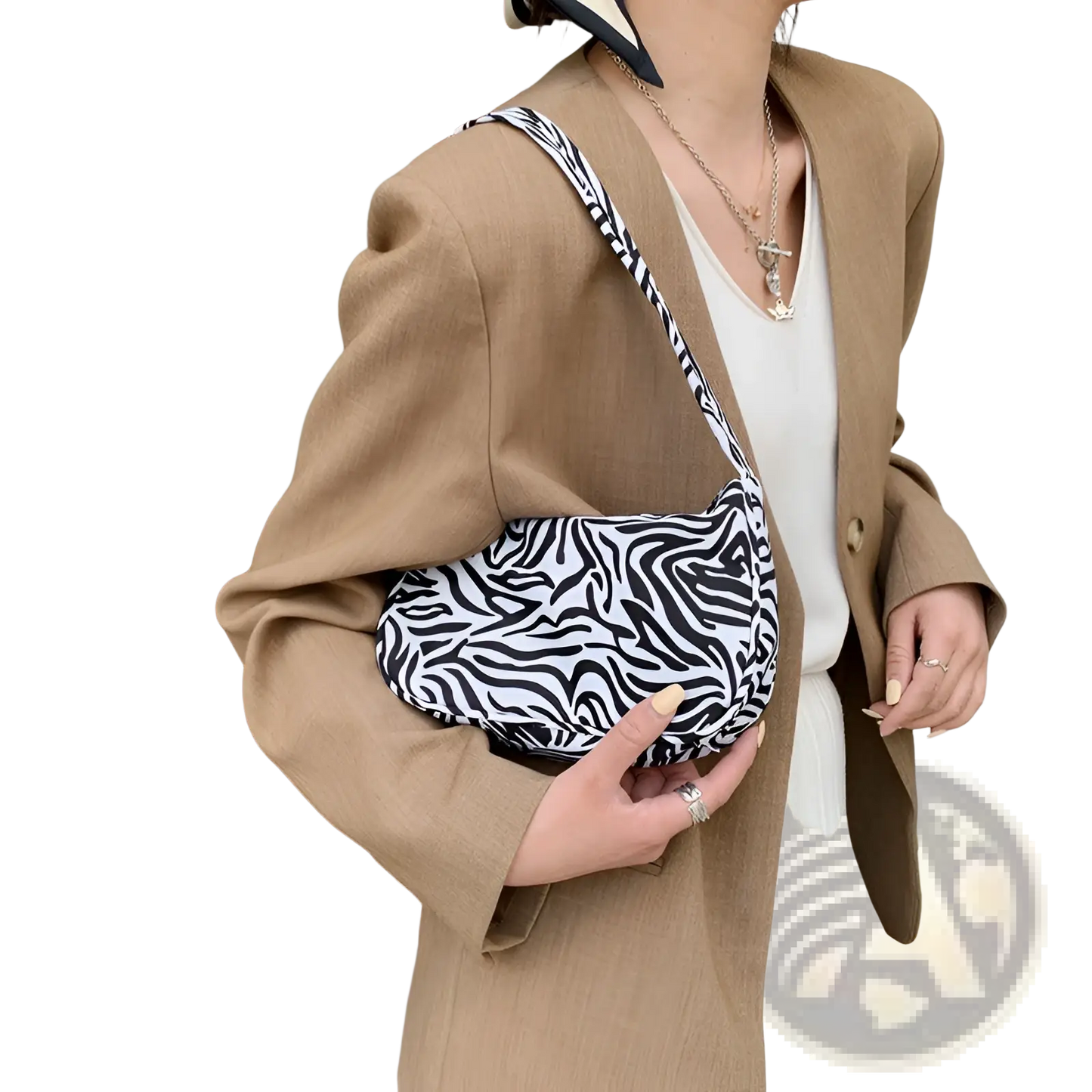 Animal Print Underarm Shoulder Bag for Women