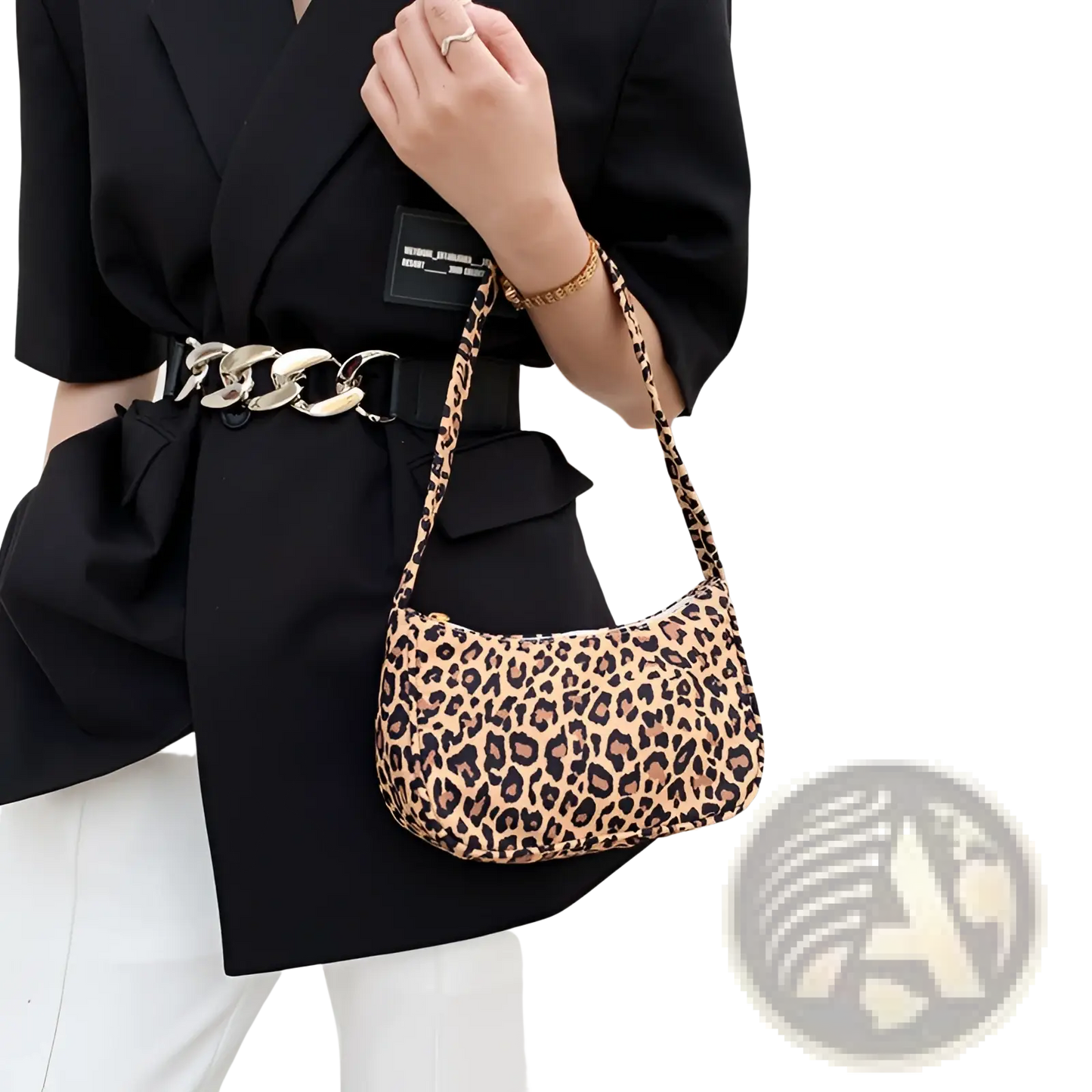 Animal Print Underarm Shoulder Bag for Women