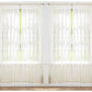 J&V TEXTILES 4-Pack Value: Solid Sheer Window Curtain Panels
