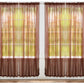 J&V TEXTILES 4-Pack Value: Solid Sheer Window Curtain Panels
