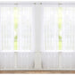 J&V TEXTILES 4-Pack Value: Solid Sheer Window Curtain Panels