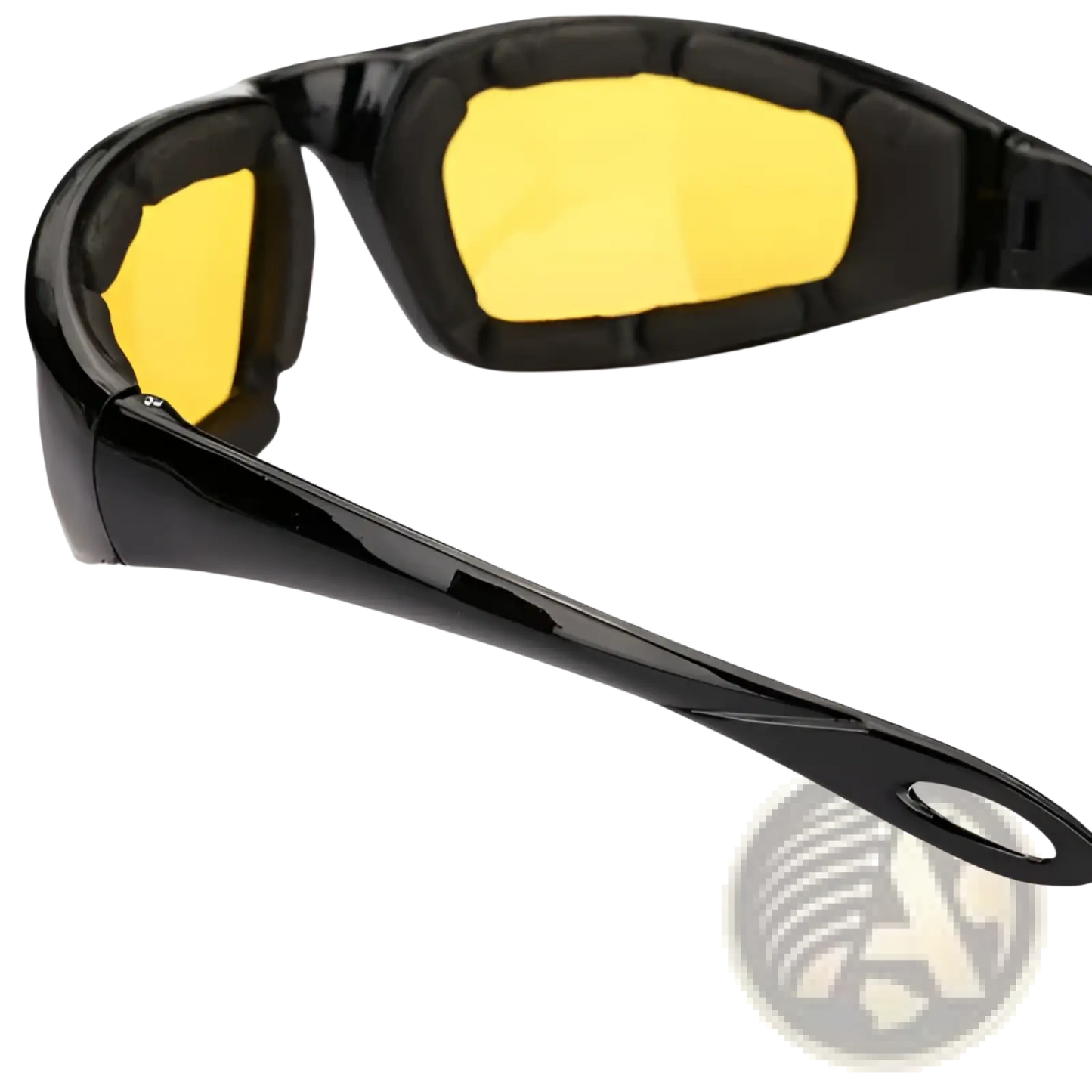 Anti-glare Yellow Lens Padded Motorcycle Riding Glasses 3 Pack