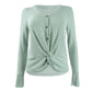 Karen Scott Women's Bateau-Neck Long-Sleeve Sweater Green Size Medium
