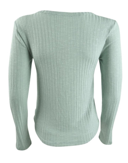 Karen Scott Women's Bateau-Neck Long-Sleeve Sweater Green Size Medium