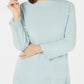 Karen Scott Women's Bateau-Neck Long-Sleeve Sweater Green Size Medium