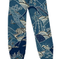 Artistic Printed and Embroidered Slimming Cropped Pants