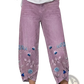 Artistic Printed and Embroidered Slimming Cropped Pants