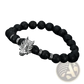 Asgard Wolf Head Lava Stone Bracelet