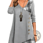 Asymmetrical Plaid Patchwork Knit Tunic Dress