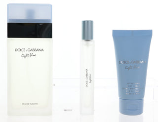 Dolce & Gabbana Light Blue Women Gift Set, Includes: 3.4 Oz EDT, Mini EDT and Body Cream