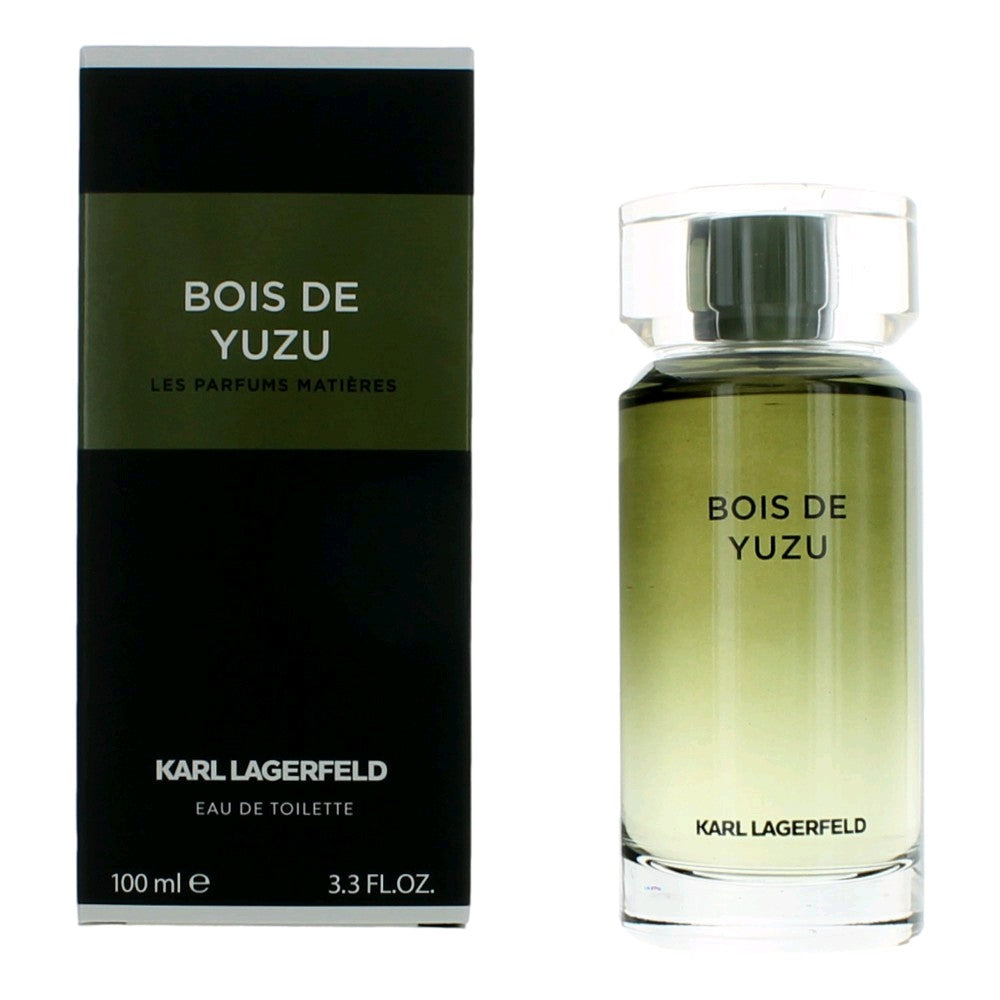 Karl Lagerfeld Bois De Yuzu Eau De Toilette Spray for Men 3.3 Oz