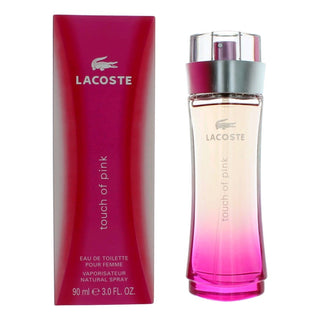Lacoste Touch of Pink Eau De Toilette Spray for Women 3 Oz