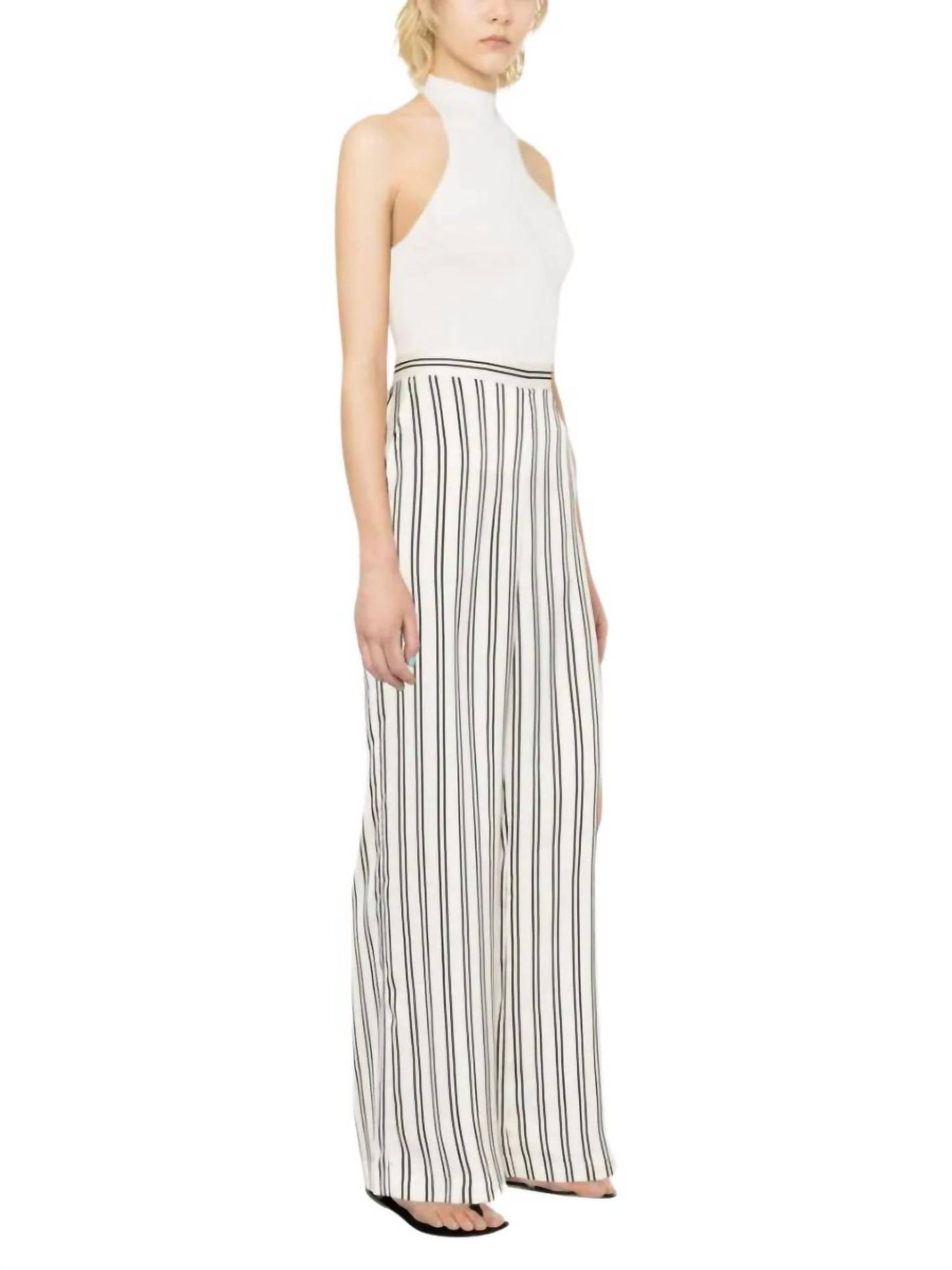 Polo Ralph Lauren - Striped Satin Wide Leg Pant