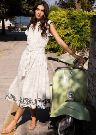 Oliphant - Women's Roman Belted Dress