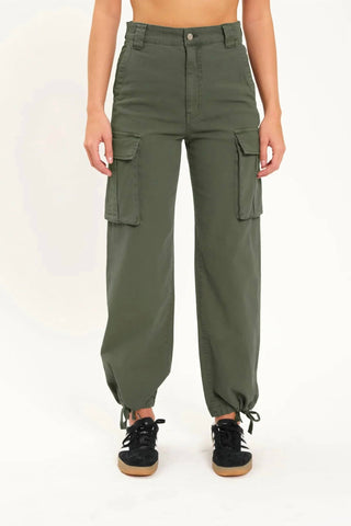 Daze - Cadet Cargo High Rise Cinch Hem Pants