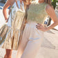 Beulahstyle - Metallic Party Mini Dress