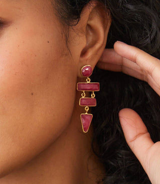 Felix Z - Gemstone Dangle Earrings