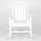 Oversized Rocking Chair with Wood-Texture Outdoor Design