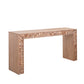 Rustic Wood Console Table with Natural Log Accents – 62" Entryway Table