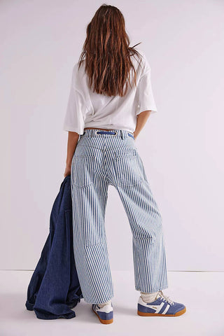 Free People - Moxie Railroad Low-slung Jeans