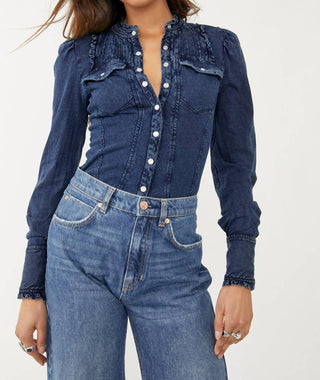 Free People - Going Somewhere Longsleeve Blouse