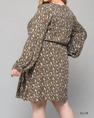 Gigio - Ditsy Floral Button Down Dress