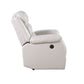Eilbra Synthetic Leather Power Motion Recliner - Beige
