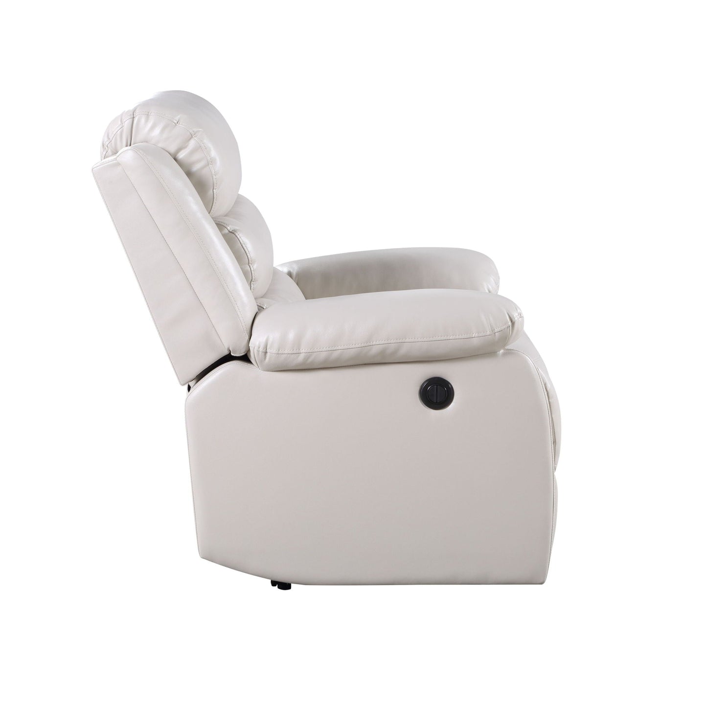 Eilbra Synthetic Leather Power Motion Recliner - Beige