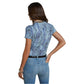 L'Agence - Ressi Crew Neck Snake Print Tee