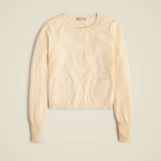 J.Crew - Crewneck Cardigan In Premium Ultrafine Cotton
