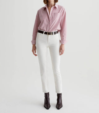 Ag Jeans - Mari Crop High-rise Slim Straight Jeans