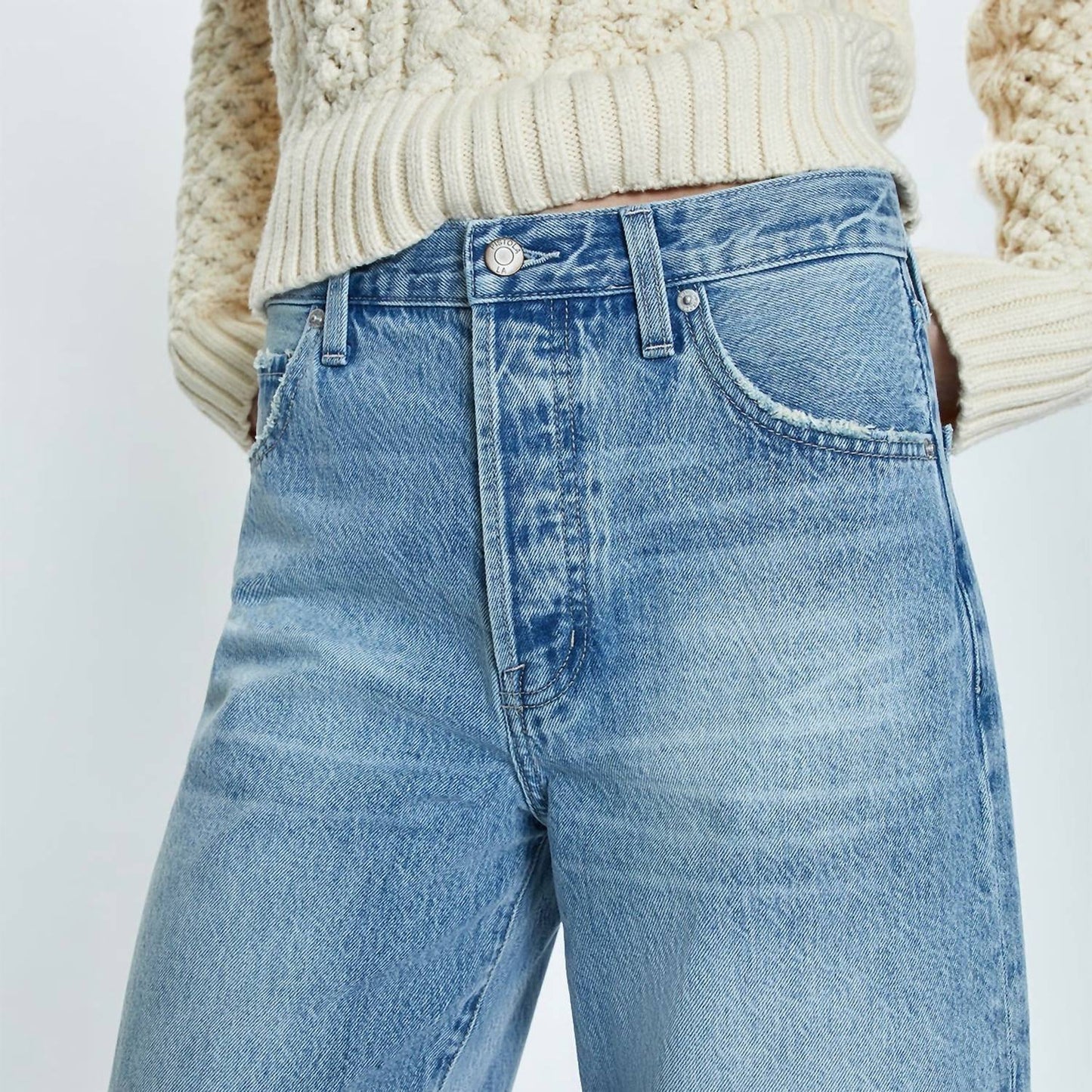 Pistola - Ryder High Rise Cuffed Straight Jeans