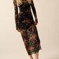 Promesa - Floral Print Lace Dress