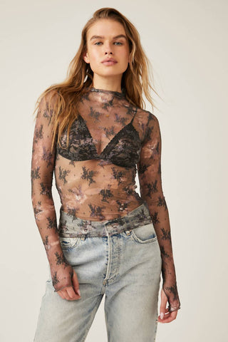 Free People - Printed Lady Lux Layering Top