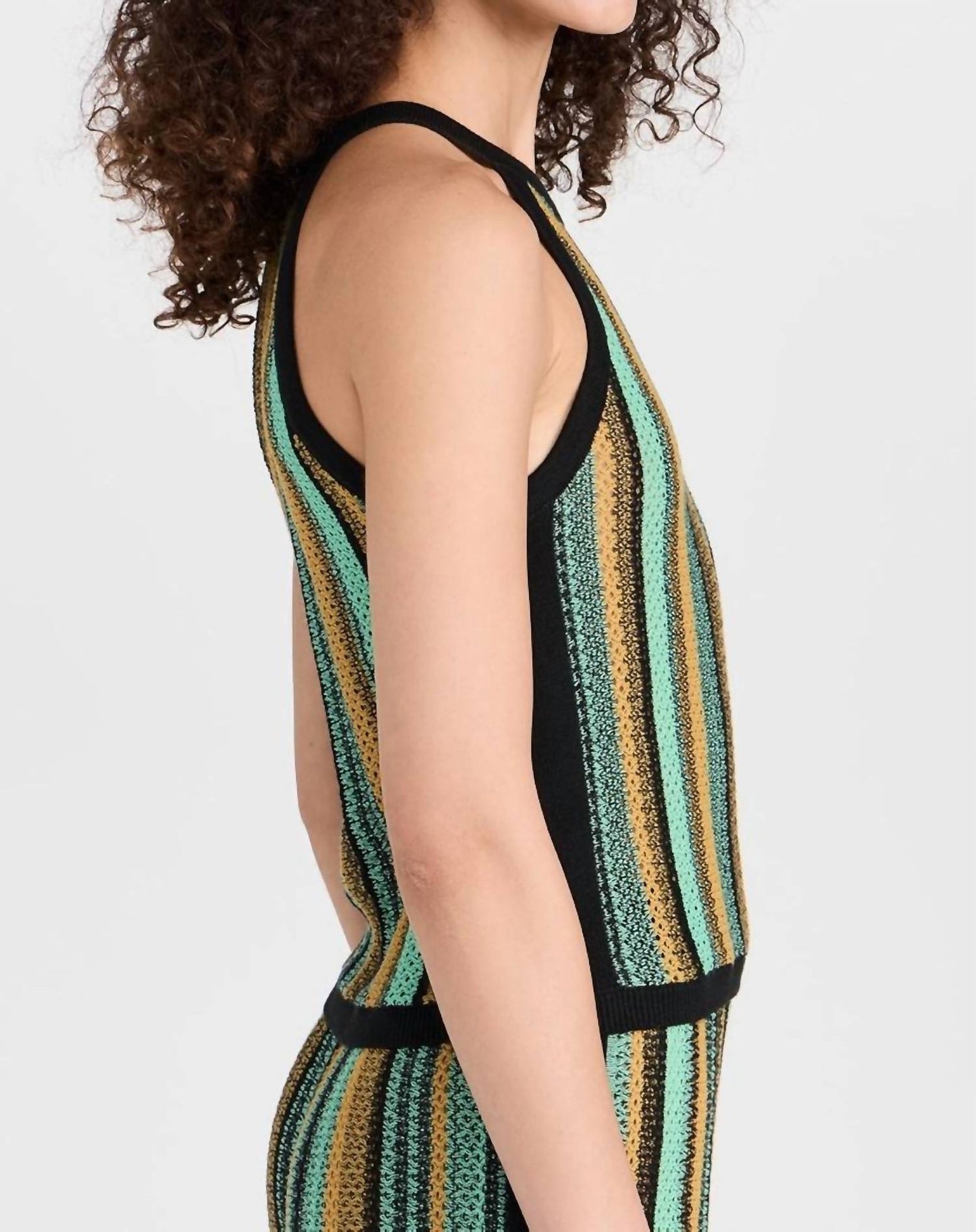 Nation Ltd - Mari Crochet Stripe Halter Top