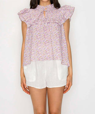 Meet Me In Santorini - Spring Bloom Meadow Top