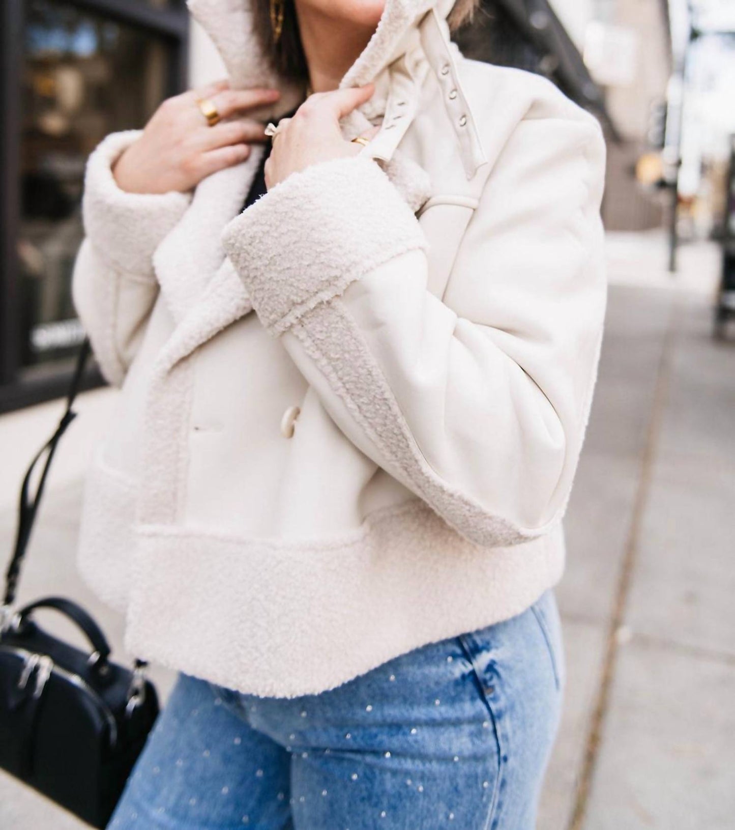 Steve Madden - FAUX SHERLING JACKET