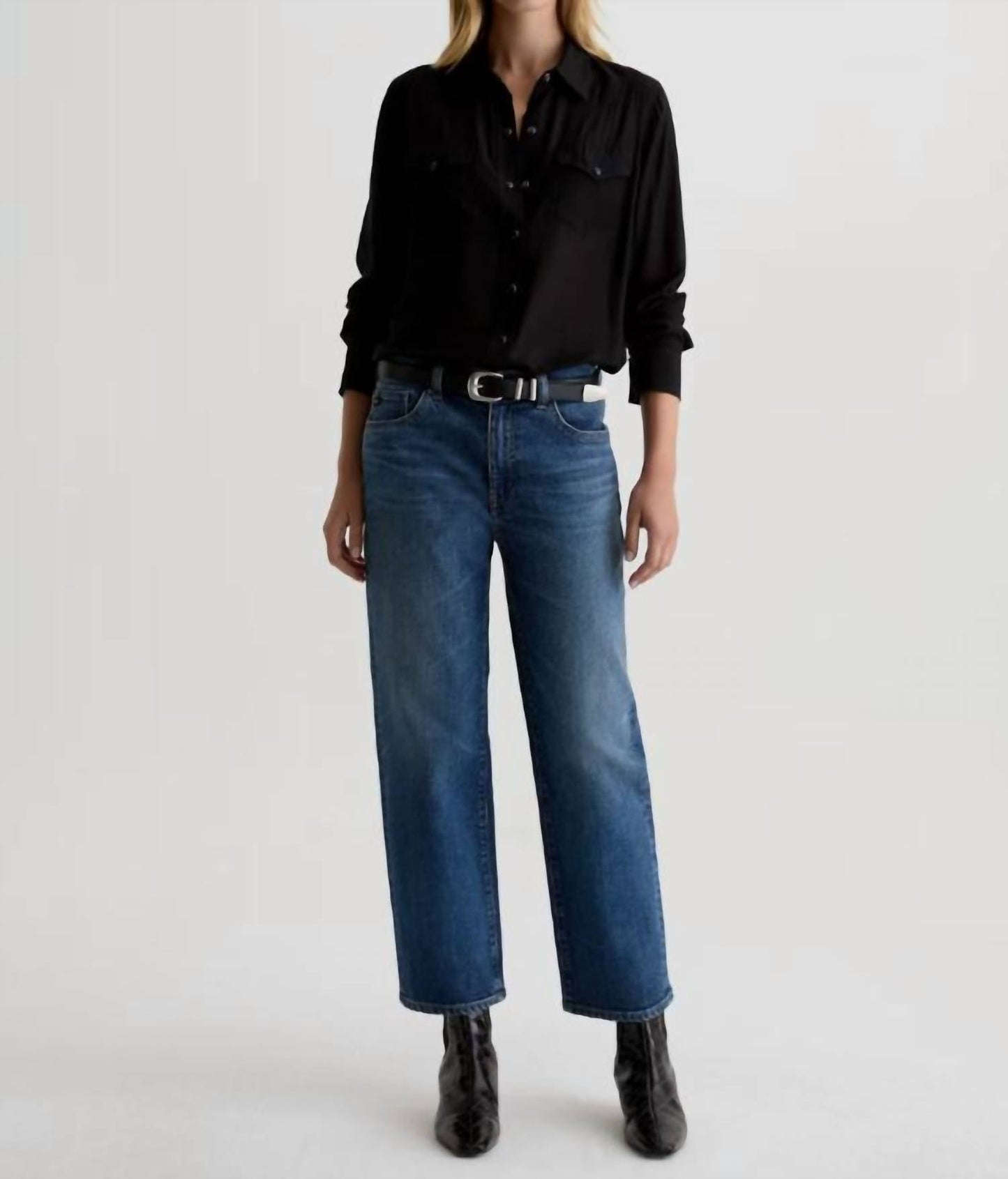 Ag Jeans - Brinley Mid Rise Straight Jeans