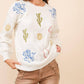 Blue B - Cowgirl Motif Embroidered Sweater
